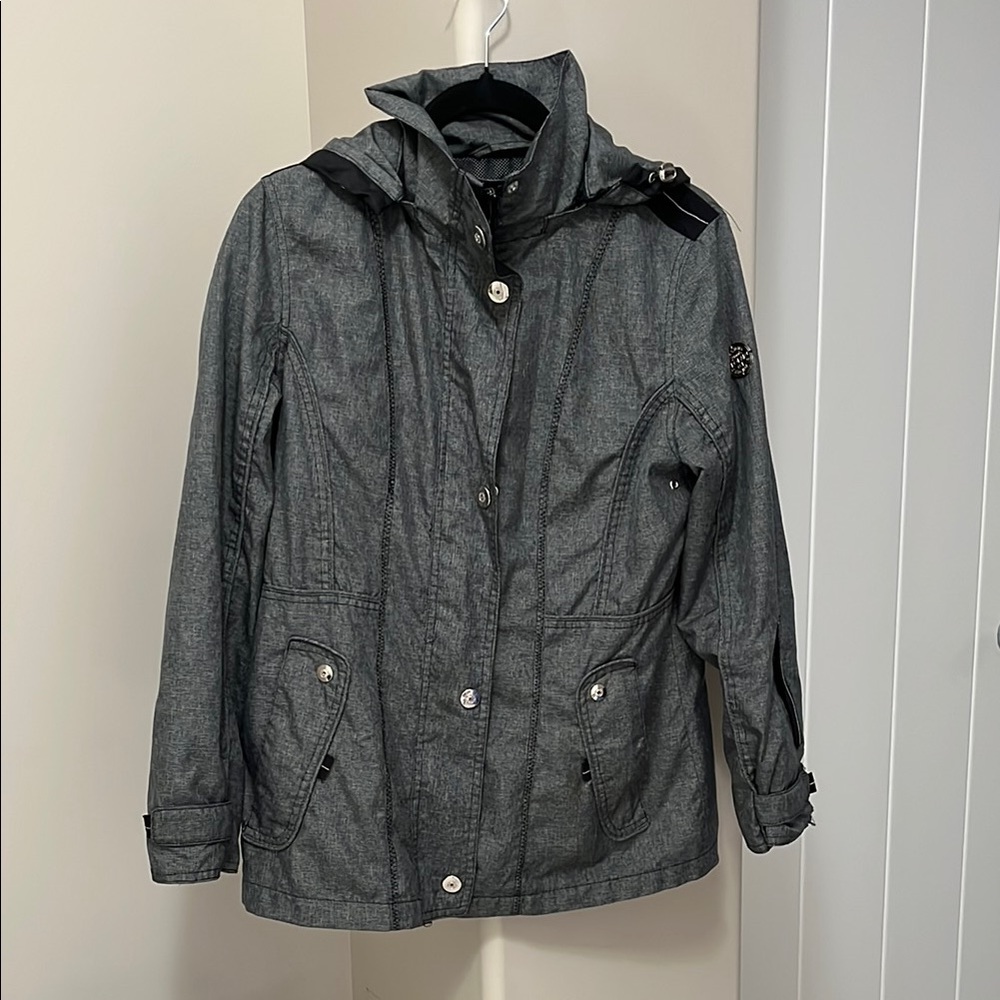 Women's Gray Hooded Jacket